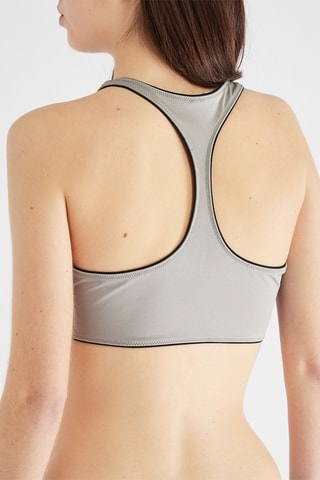 Crop top de banho - Cinzento
