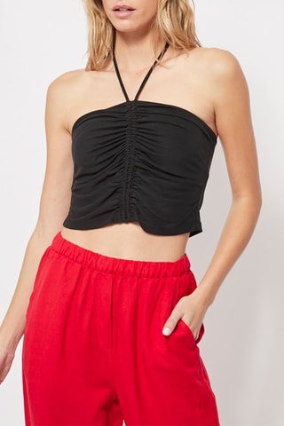 Crop top Preto