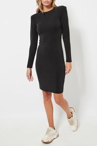 Vestido justo - Preto