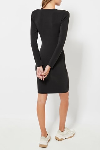 Vestido justo - Preto