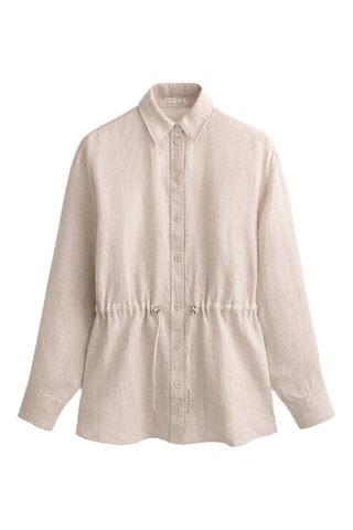 Camisa em linho - Bege
