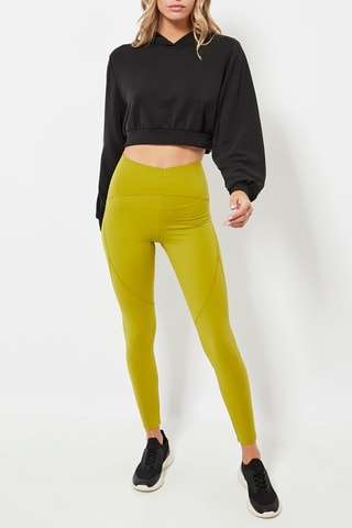 Leggings cintura subida - Verde-azeitona