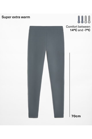 Leggings de cintura subida - Cinzento