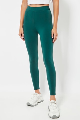 Leggings cintura alta - Verde-escuro