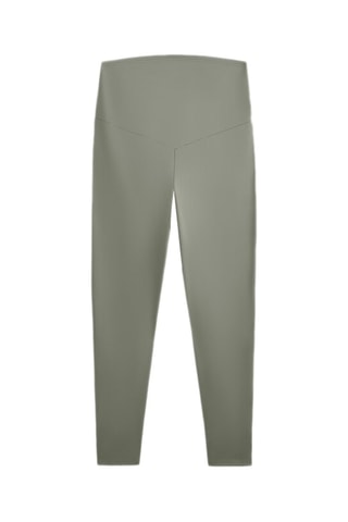 Leggings de maternidade cintura subida - Caqui