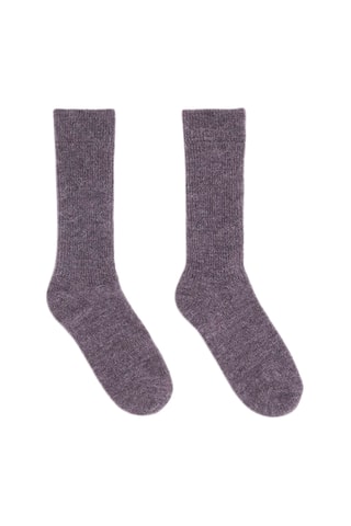 Meias em lã e alpaca - Violeta