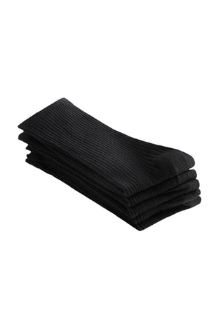 5 pares de meias - Preto