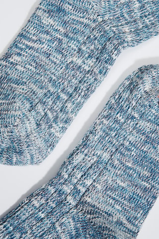 3 pares de meias - Azul-claro mesclado