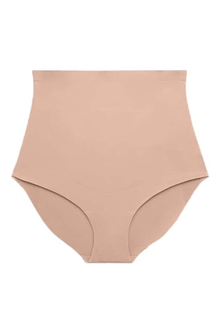 Cueca de cintura subida - Bege