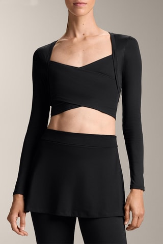 T-shirt crop top - Preto