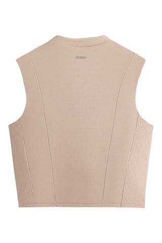 T-shirt crop top - Bege