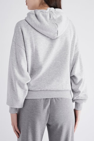 Sweat com capuz - Cinzento mesclado