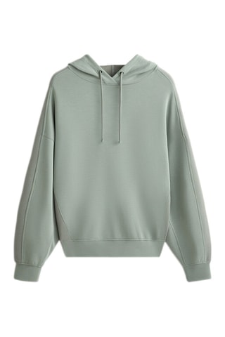 Sweat com capuz - Verde sálvia
