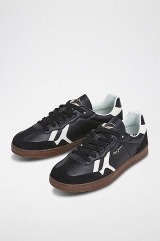Baskets en cuir Ball - Noir