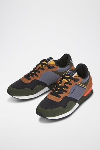 Baskets en nubuck London - Camel
