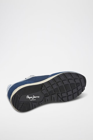 Baskets en nubuck Marlon - Bleu marine