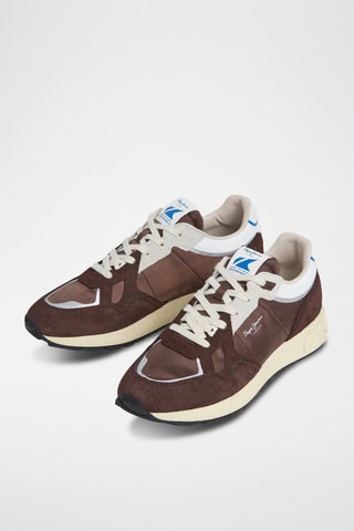 Baskets en nubuck Marlon - Marron foncé