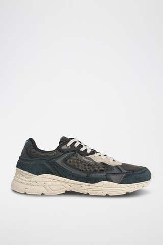 Baskets en nubuck Dave - Vert foncé