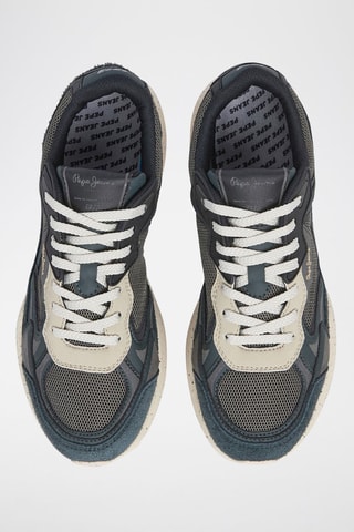 Baskets en nubuck Dave - Vert foncé