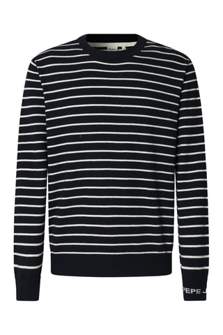 Pull Andre - Bleu nuit et blanc