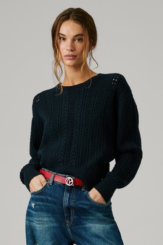 Pull Candide - Bleu marine