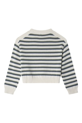 Pull Beck - Blanc et vert foncé