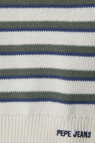 Pull Beck - Blanc et vert foncé