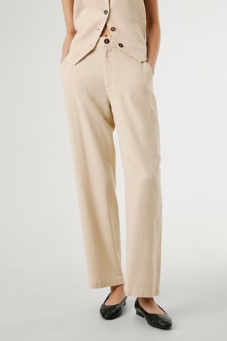 Pantalon taille haute Stella - Beige