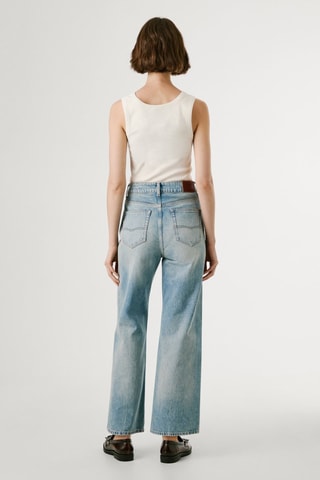 Jean straight taille haute Lexa - Bleu clair