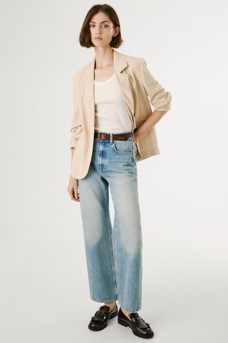 Jean straight taille haute Lexa - Bleu clair