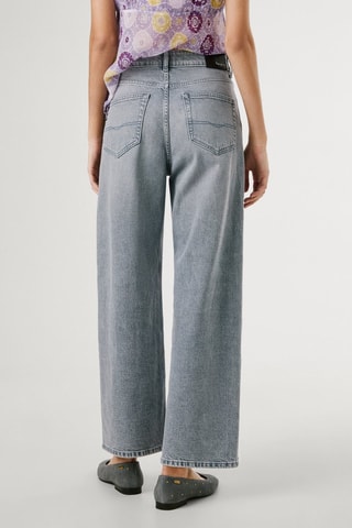 Jean straight taille haute Lexa - Gris