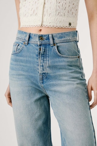 Jean taille haute Addison - Bleu clair