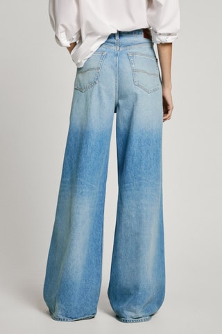 Jean wide legs taille haute Jaimy - Bleu clair