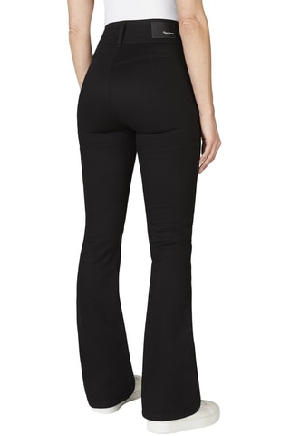 Jean flare taille haute - Noir