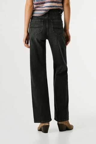 Jean straight taille haute Lexa - Noir