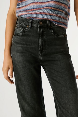 Jean straight taille haute Lexa - Noir