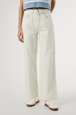 Jean straight taille haute Lexa - Blanc