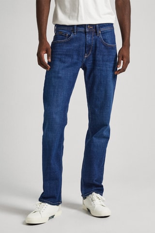 Jean straight - Bleu cobalt