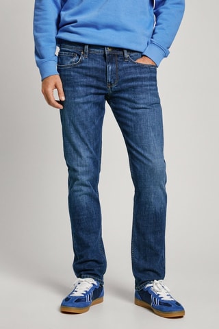 Jean straight Cash - Bleu marine