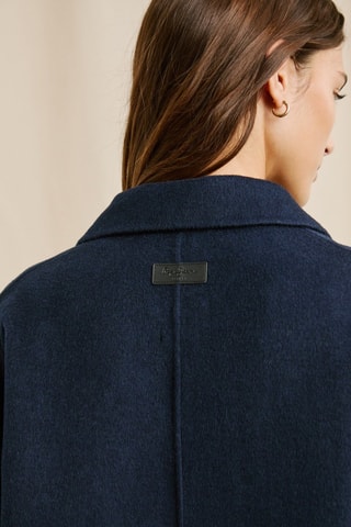 Manteau en laine Sabrina - Bleu marine