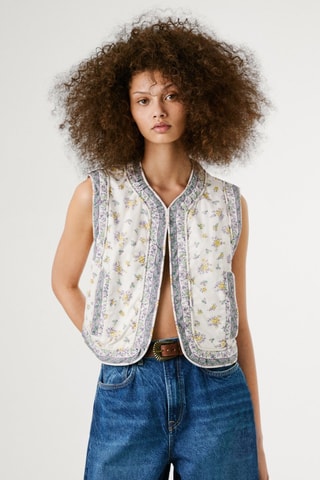 Veste réversible sans manches Sol - Blanc