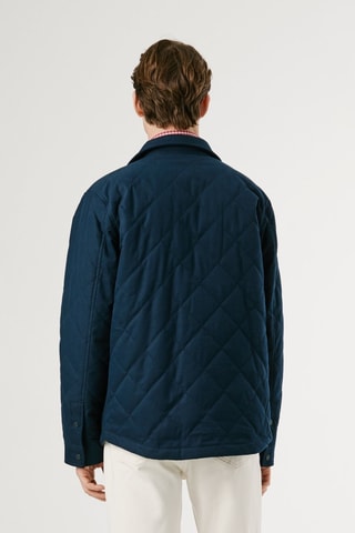 Veste Quilted - Bleu pétrole