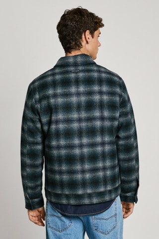 Veste en laine Marrington - Vert foncé et bleu marine