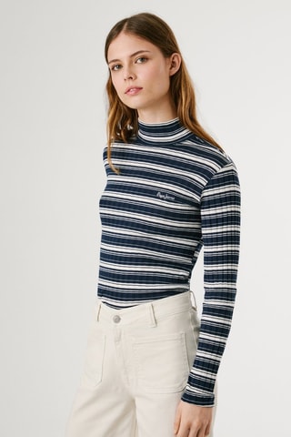 Top Belen - Bleu marine et blanc
