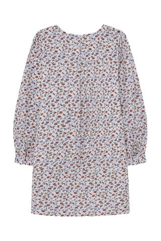 Robe Terry - Blanc et bleu clair