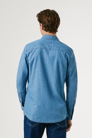 Chemise slim en jean Classic - Bleu