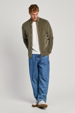 Chemise en velours Miller - Kaki