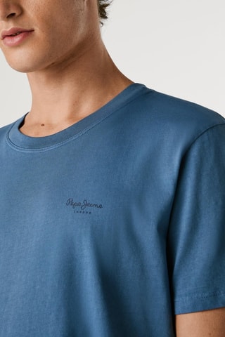 Tshirt Jacko - Bleu cobalt