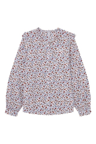 Blouse Tayler - Blanc et bleu clair