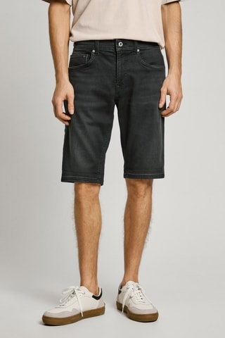 Bermuda en jean Gymdigo - Noir